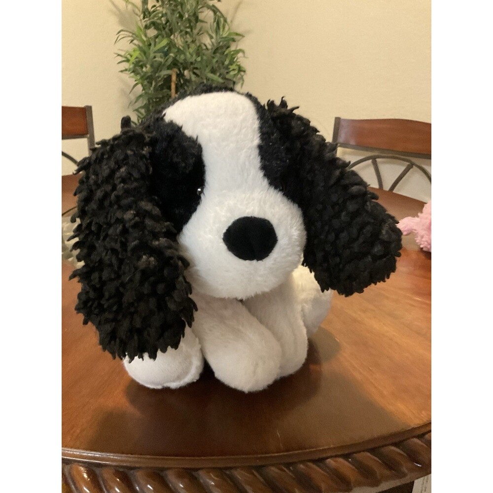 Hug Me Sitting Dog Plush Puppy  Cute Soft King Charles Cavalier Spaniel